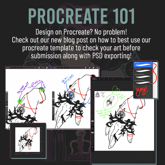 Using the Procreate Template & Exporting Files to PSD - Alchemy Merch