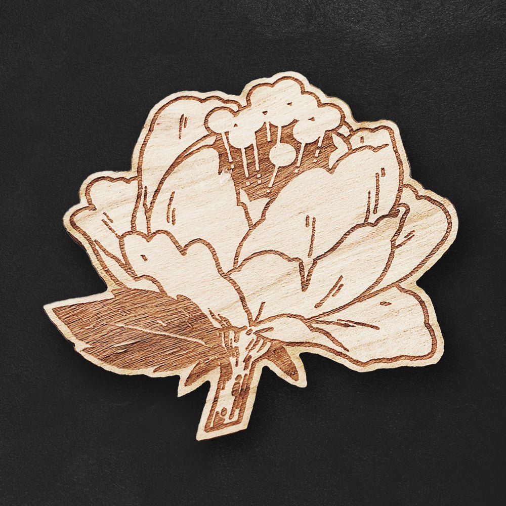 Custom Wooden Pins (USA Made) - Alchemy Merch - Make your own custom Wooden Pins (USA Made) - custom merchandise