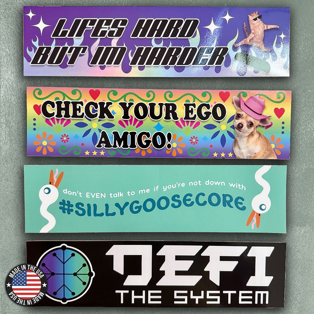Custom Bumper Stickers or Magnets - Alchemy Merch - Make your own custom Bumper Stickers or Magnets - custom merchandise
