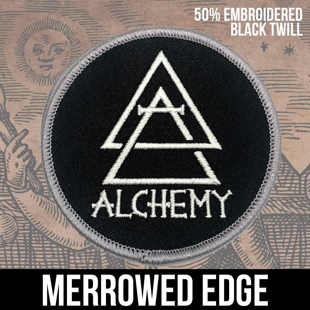 Custom 50% Embroidered Patches - Alchemy Merch - Make your own custom 50% Embroidered Patches - custom merchandise