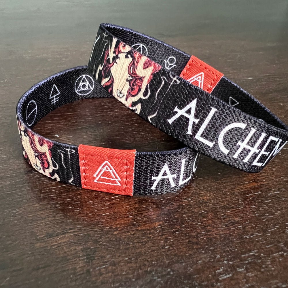 Custom Elastic Wristbands - Alchemy Merch - Make your own custom Elastic Wristbands - custom merchandise